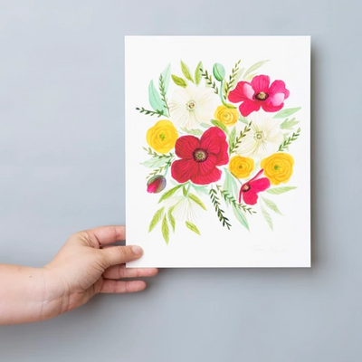 "Blissful" Bundle Art Print - Cabbage Rose